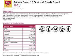 Artisan Baker 10 Grains & Seeds Bread