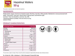 Hazelnut Wafers